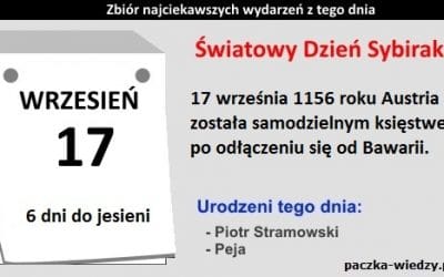 17 września ciekawostki