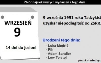 9 września ciekawostki